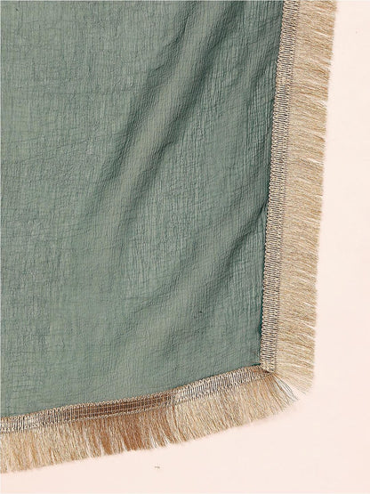 Dhiyona VA Women'sBandhani Gotta Patti Kurta with Sharara & Fringed Dupatta.