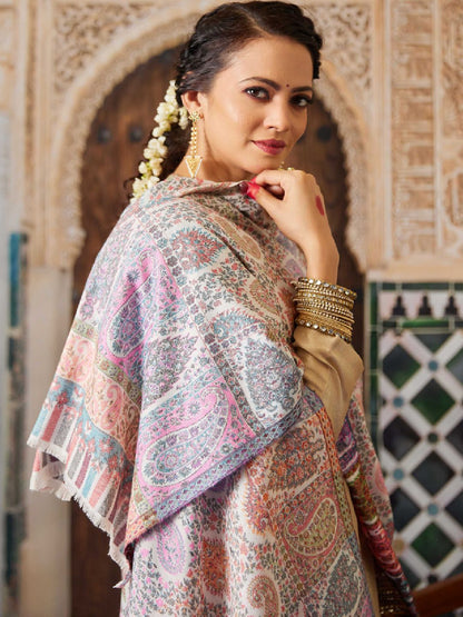 Dhiyona PA Women Paisley Woven Design Shawl