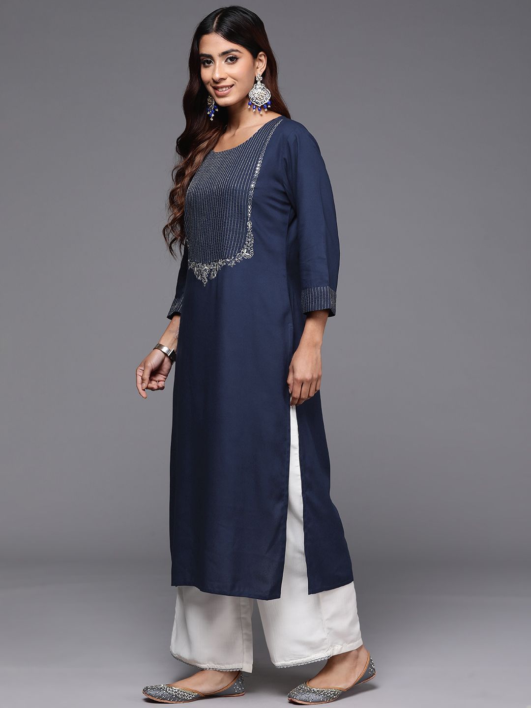 Dhiyona IE Yoke Design Zari Kurta