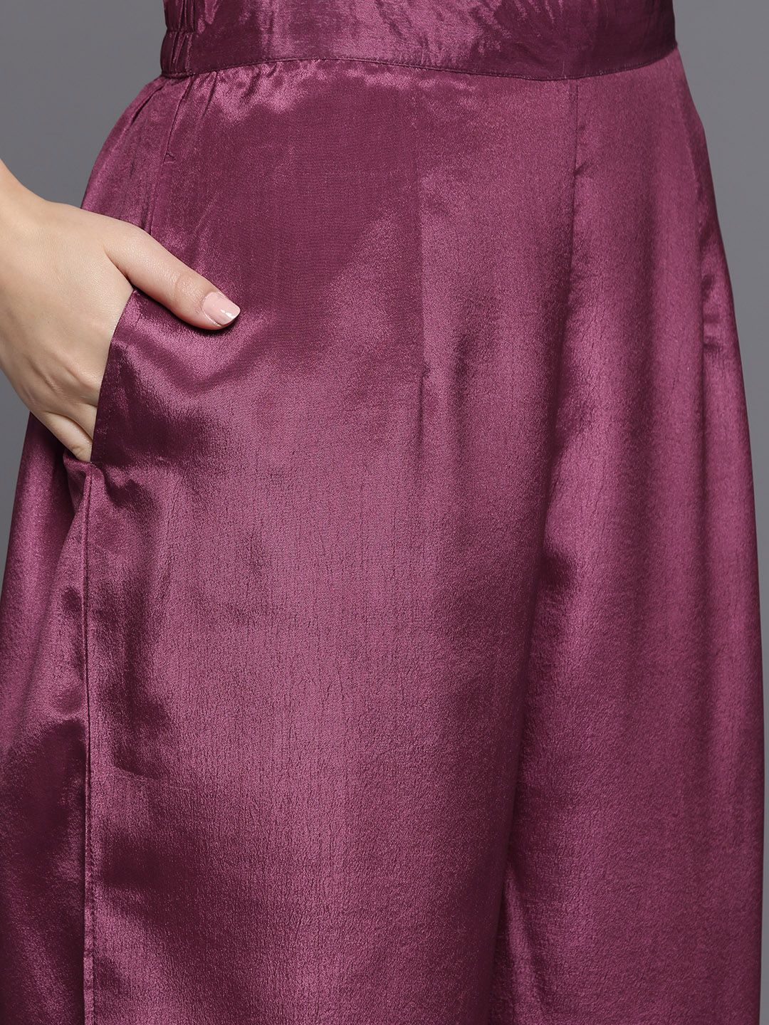 Women Ethnic Motifs Embroidered Sequinned Kurta with Palazzos & With Dupatta