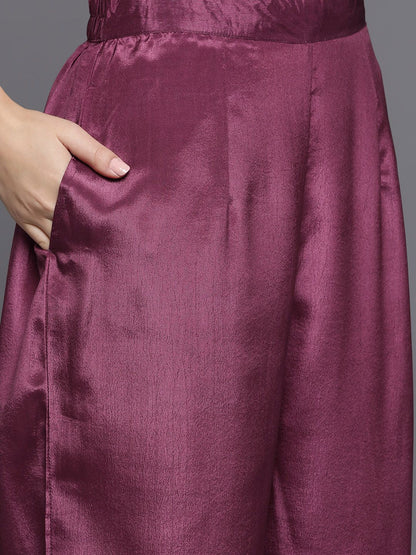 Women Ethnic Motifs Embroidered Sequinned Kurta with Palazzos & With Dupatta