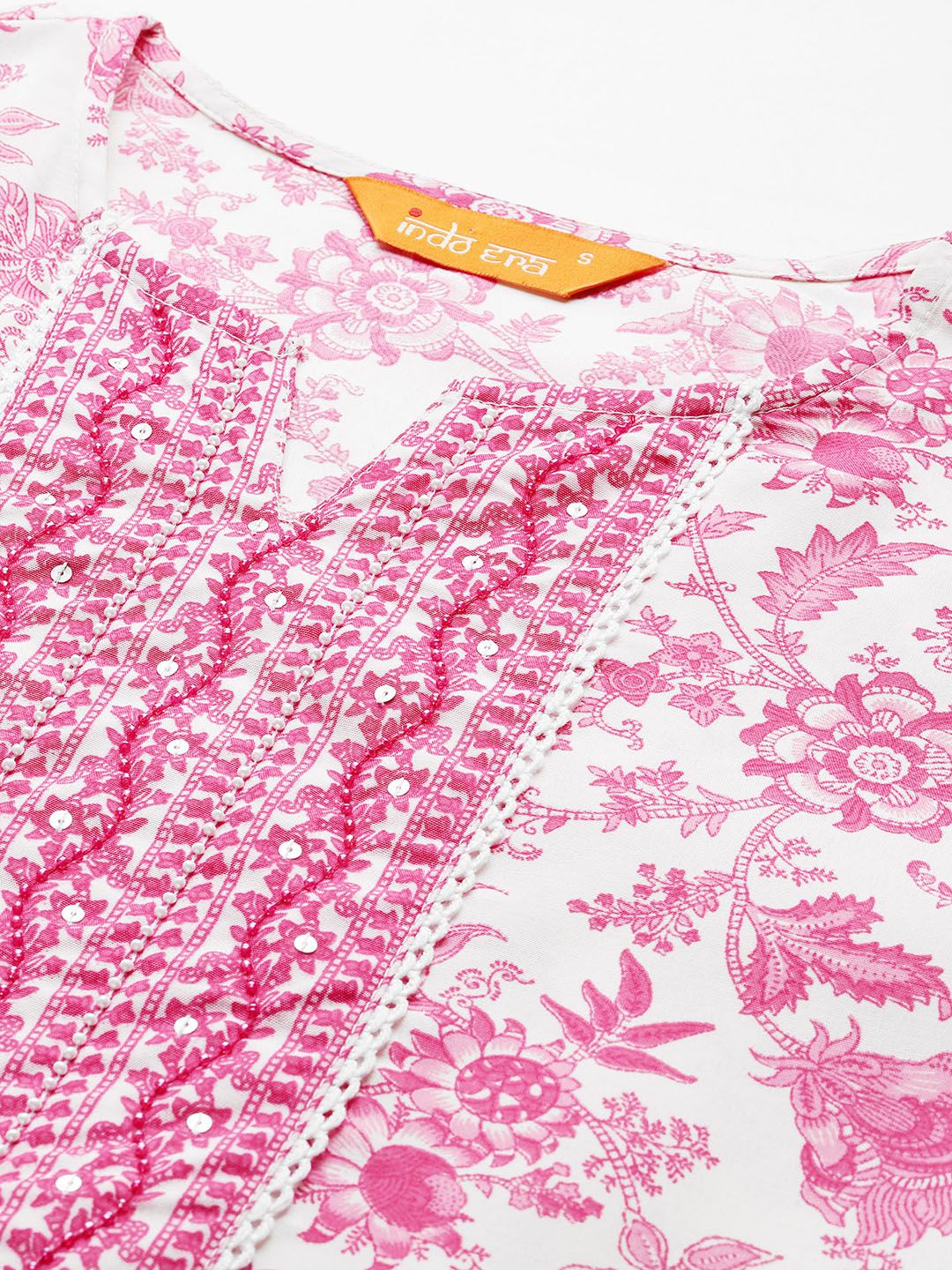 Dhiyona IE Floral Printed Kurta with Trousers & Dupatta
