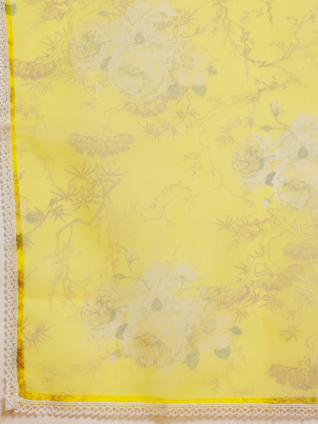 Dhiyona SN Women's Floral Print Thread Work Kurta with Salwar & Dupatta