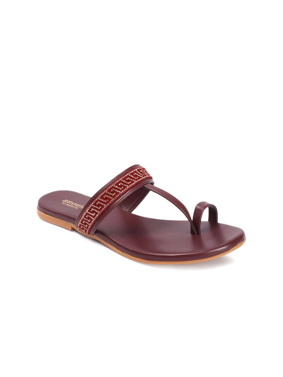 Dhiyona AK Women Printed Open Toe Flats