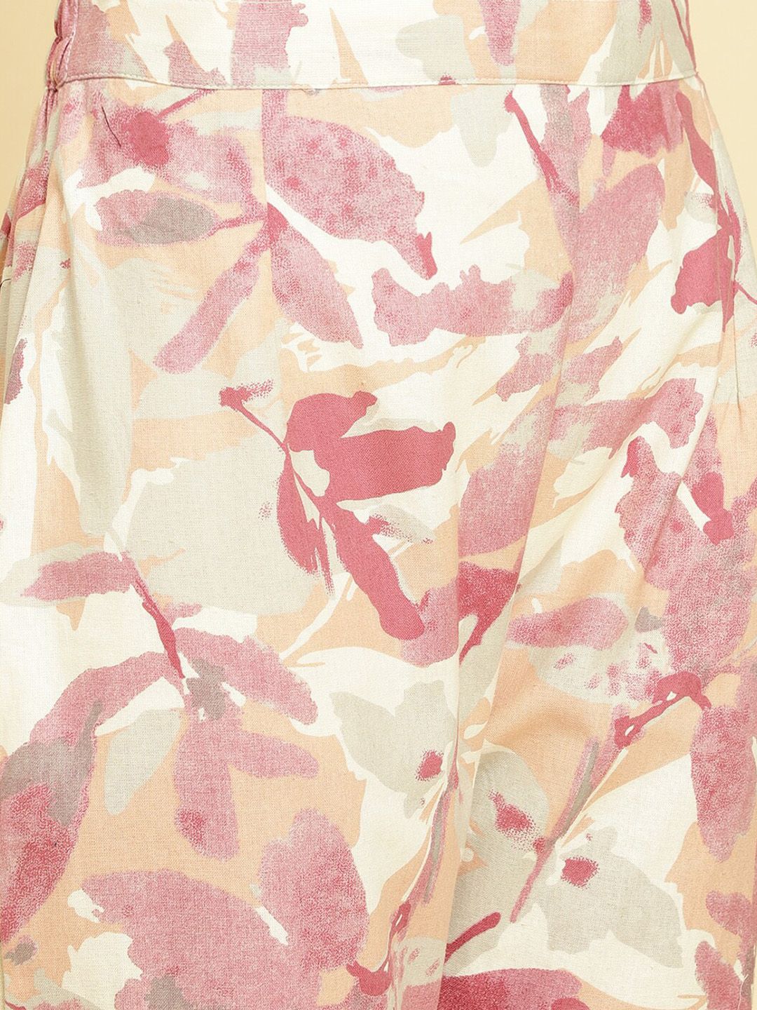 Dhiyona VA Women'sFloral Printed Kurti With Trousers
