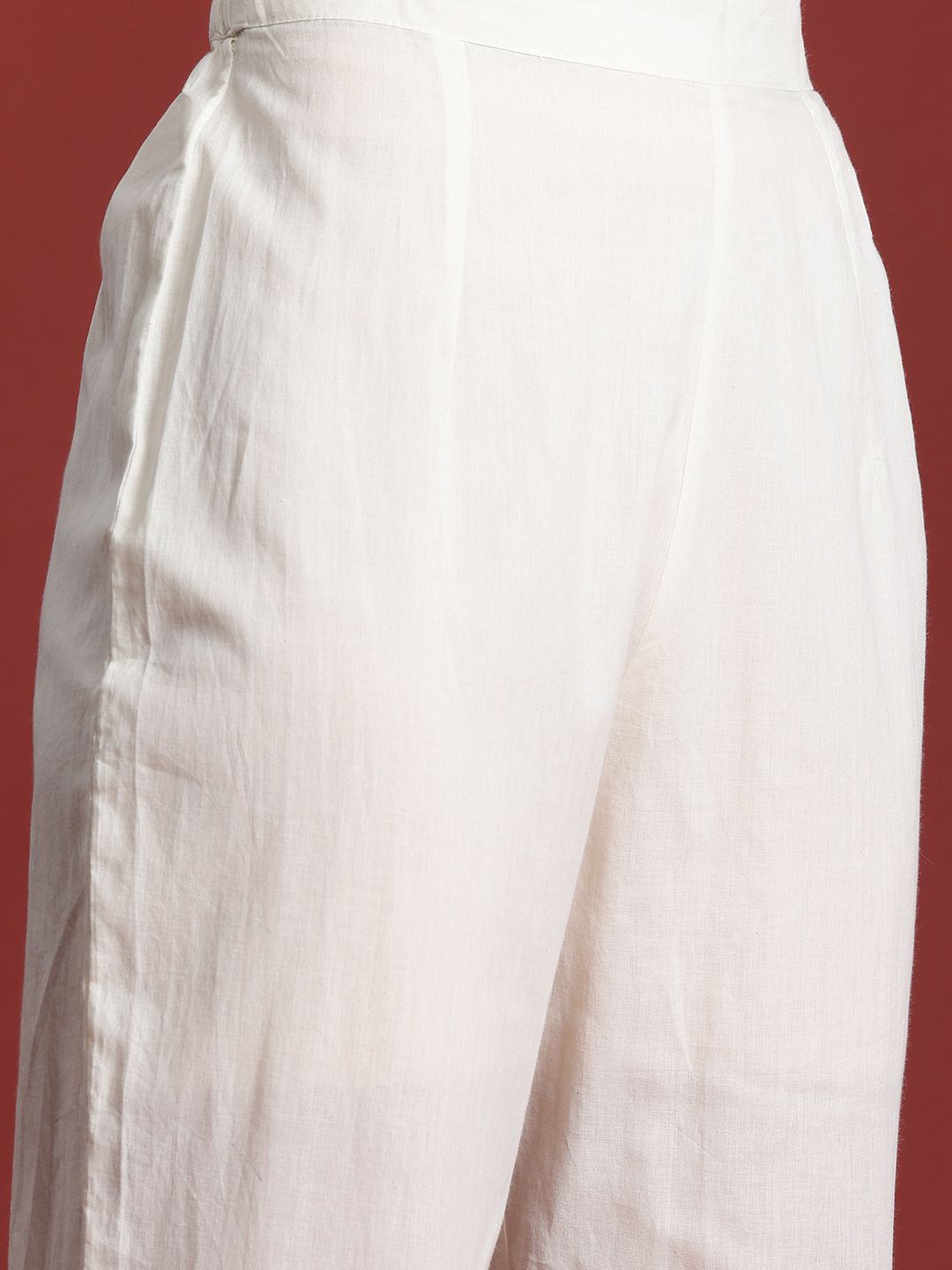 Dhiyona IE Floral Printed Pure Cotton Kurti with Trousers