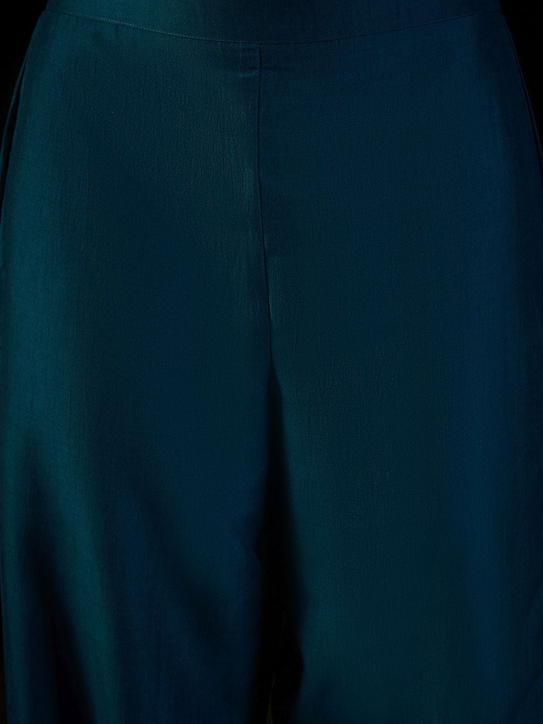 Dhiyona IE Ethnic Motifs Embroidered Gotta Patti Straight Kurta With Trousers & Dupatta