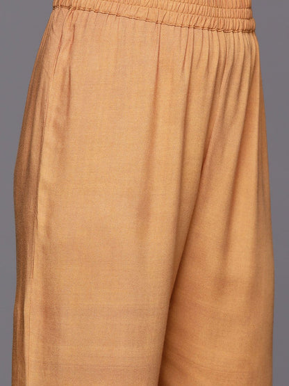 Dhiyona VA Women's Bandhani Printed Empire Gotta Patti Kurta with Trousers & Dupatta