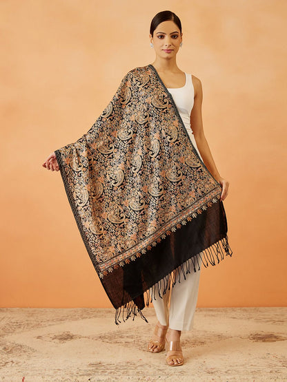 Dhiyona PA Women Paisley Woven Design Shawl