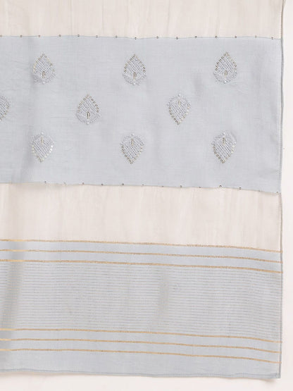 Dhiyona PD Women Yoke Design Straight Kurta & Trouser With Dupatta