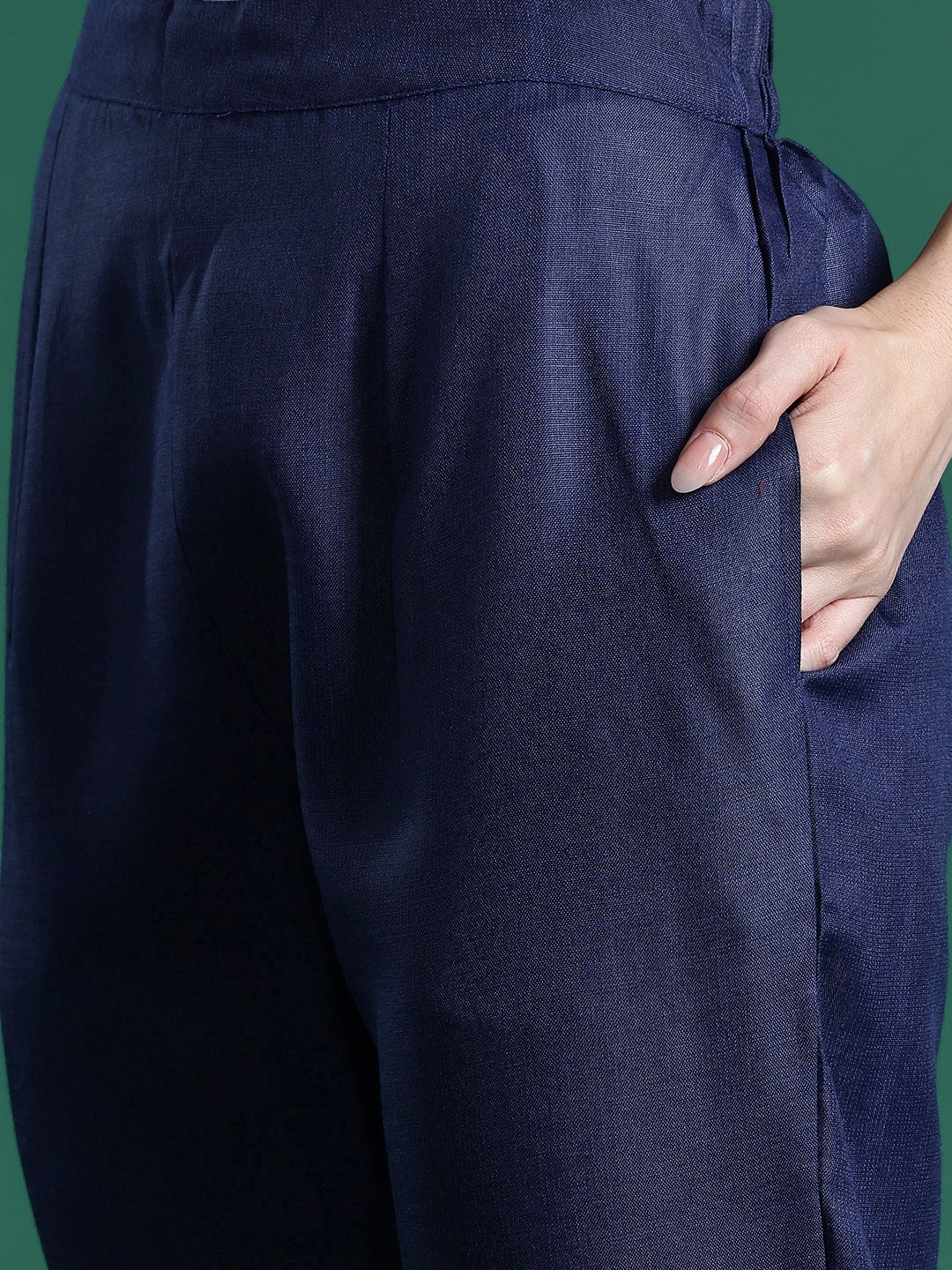 Ethnic Motifs Embroidered Kurta with Trousers & Dupatta