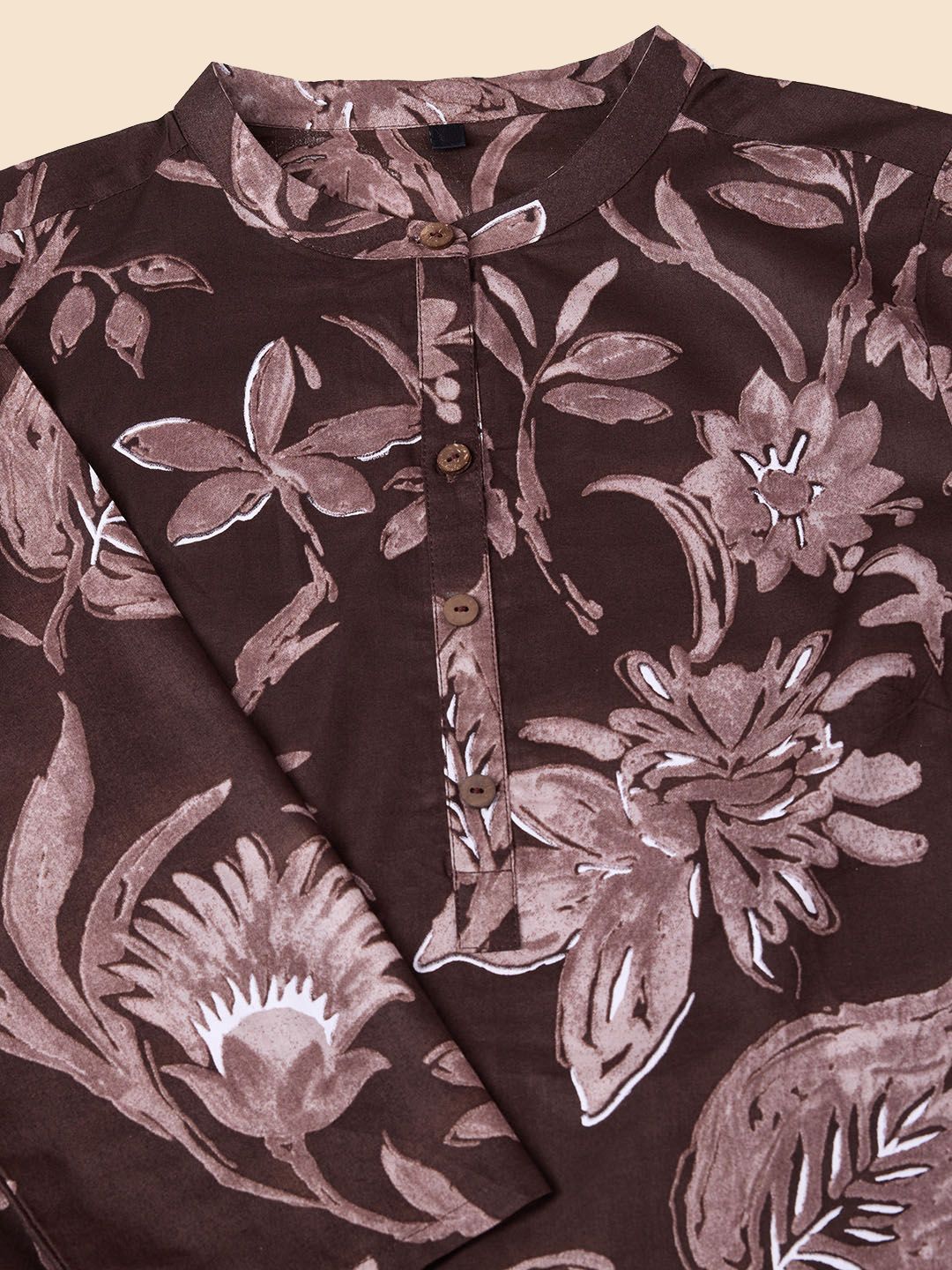 Dhiyona OD  Floal Printed Regular Pure Cotton Kurta with Trousers & Dupatta