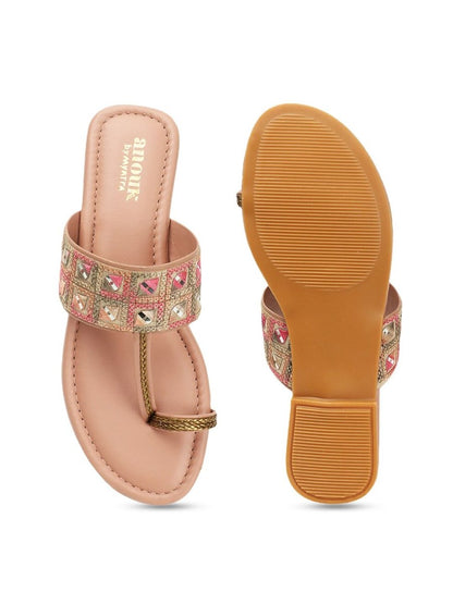 Dhiyona AK Embroidered One Toe Flats