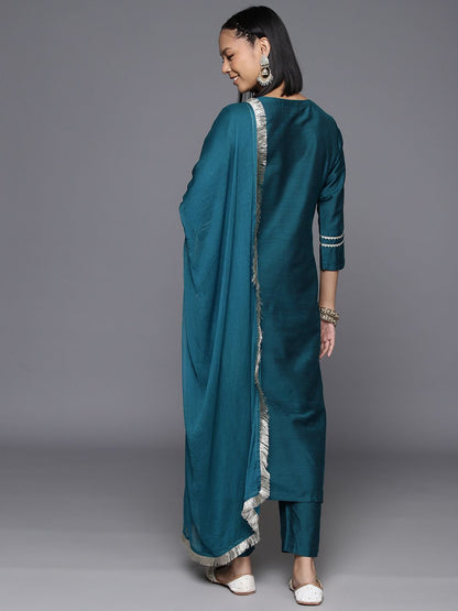 Dhiyona VA Women's Yoke Design Regular Kurta with Trousers & With Dupatta