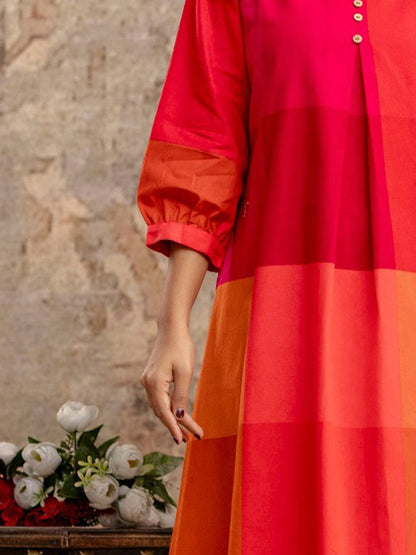 Dhiyona IE Embroidered Top With Palazzos Co-Ords