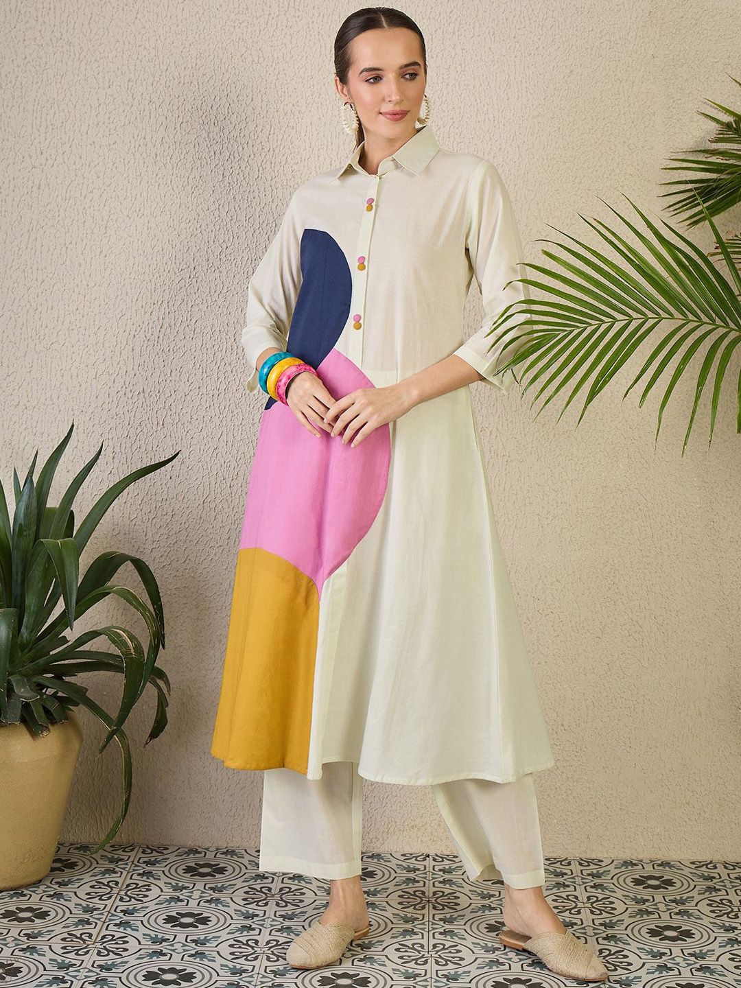 Dhiyona IE INDO ERA Women Printed Tunic with Trousers