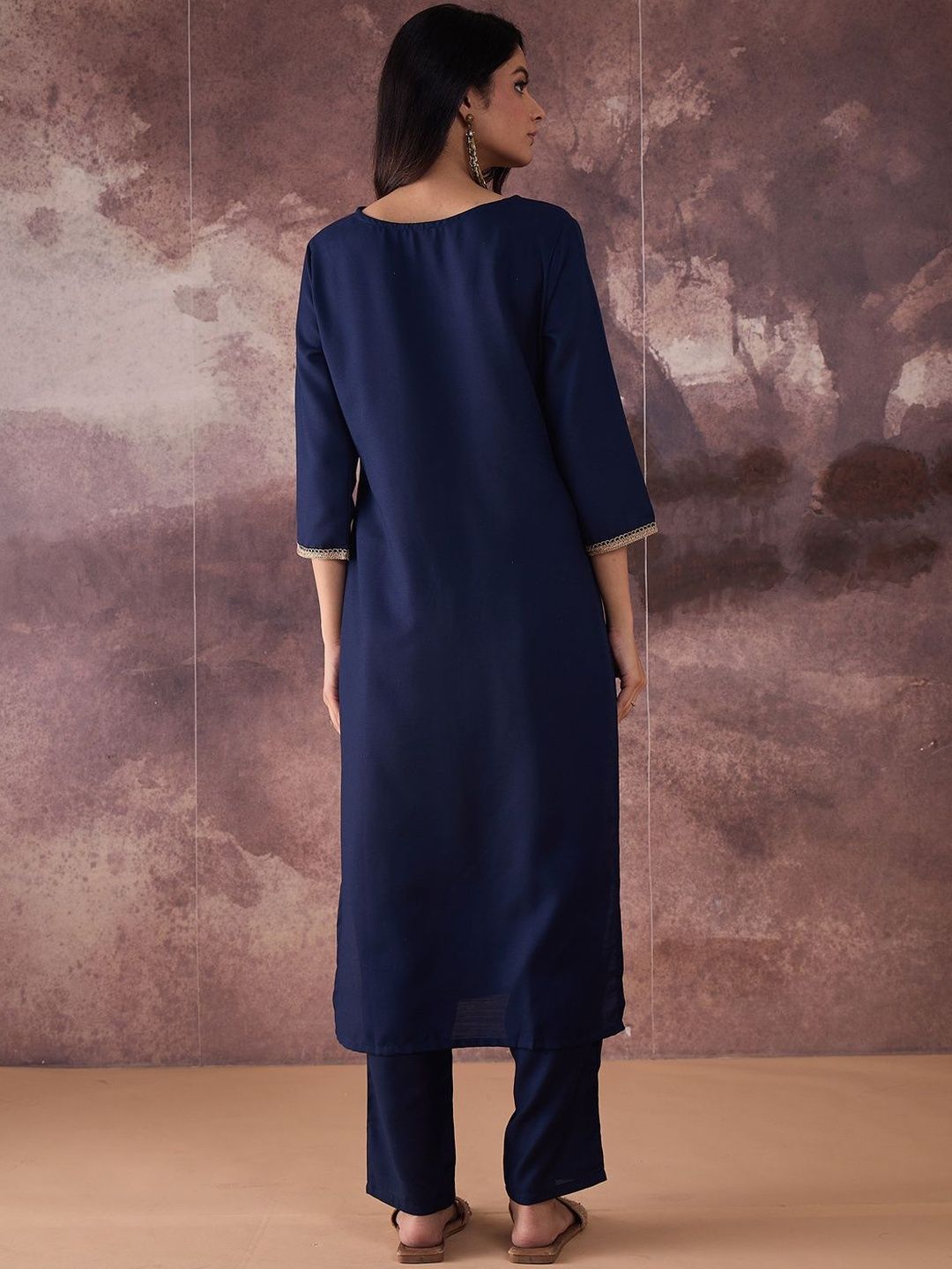 Regular Gotta Patti Kurta with Trousers