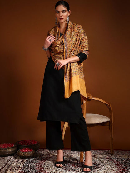 Dhiyona PA Women Floral Embroidered Shawl