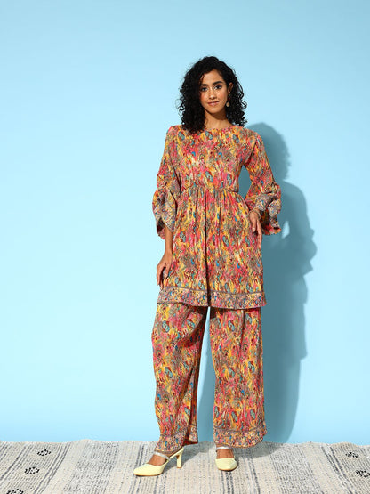 Dhiyona IE Women Floral Printed Co-Ords Set