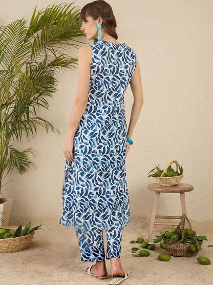 Dhiyona IE Printed Pure Cotton Kurta & Trouser Co-Ords