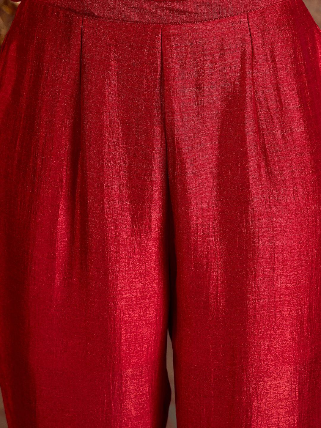 Women Floral Embroidered Empire Kurta with Trousers & With Dupatta