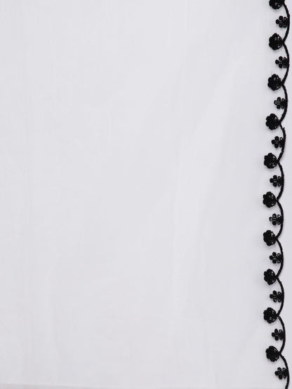 Dhiyona IE Women Floral Yoke Design Empire Sequinned Kurta with Trousers & Dupatta