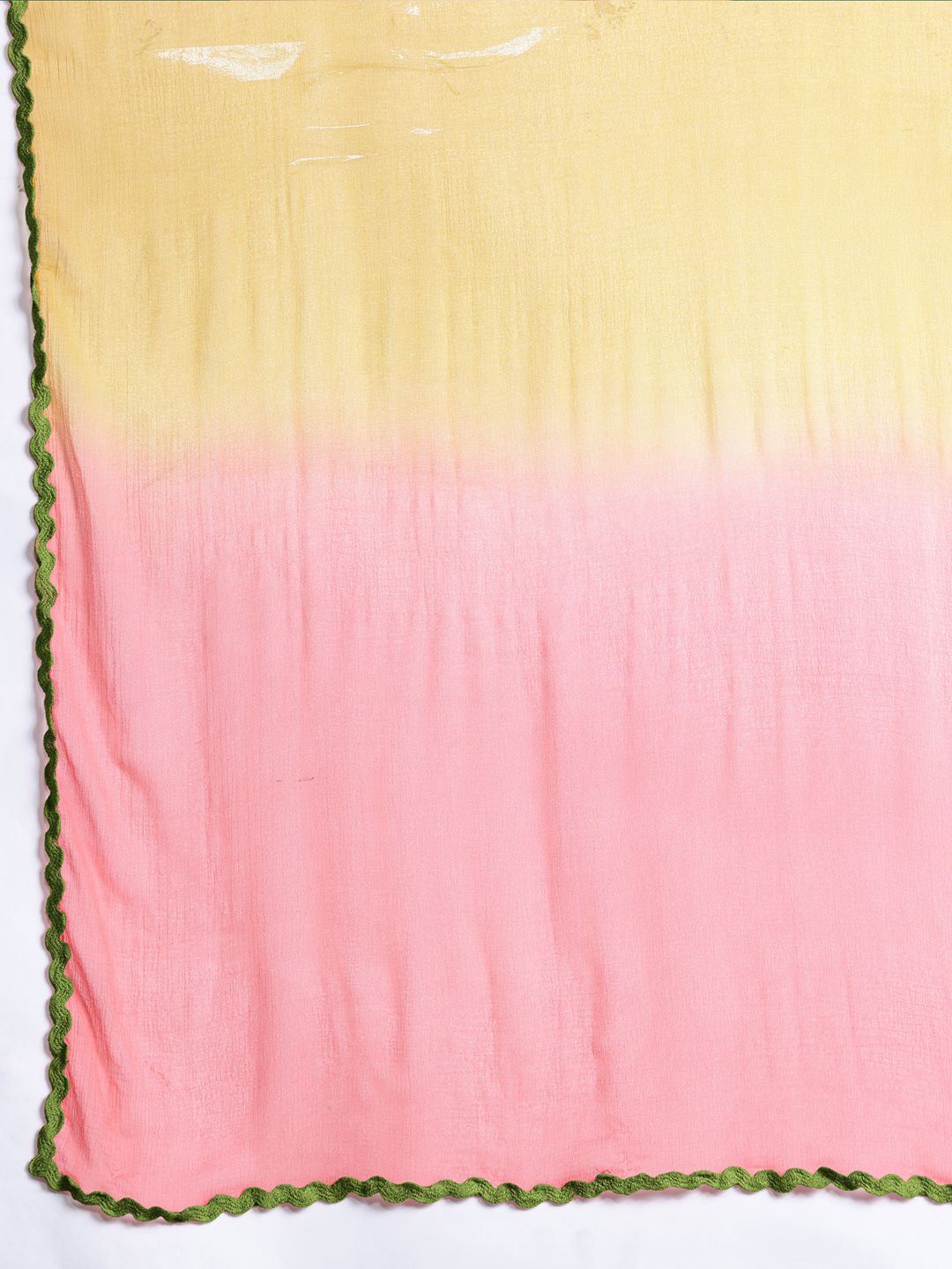 Striped Beads & Stones Pure Cotton Kurta With Trousers & Dupatta