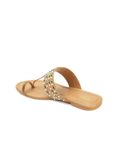 Dhiyona AK Embellished One Toe Flats