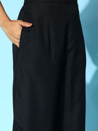 Dhiyona IE Women Ethnic Motifs Yoke Design Regular Kurta with Palazzos & With Dupatta