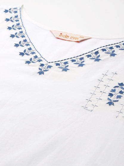 Dhiyona IE Ethnic Motifs Embroidered Kurta with Trousers & Dupatta