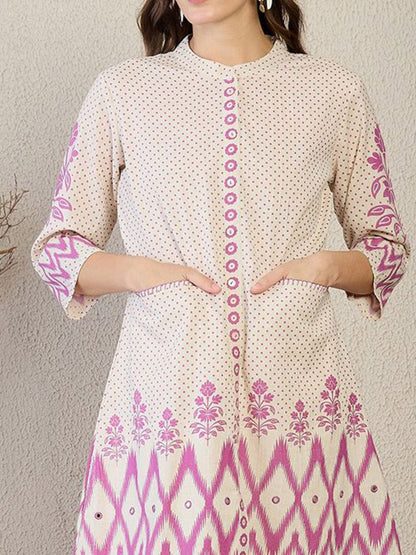 Dhiyona IE Printed Tunic With Trousers Co-Ords