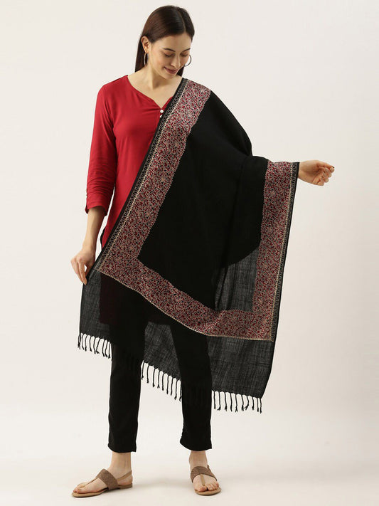 Dhiyona PA Nalki Embroidered Pure Woolen Shawl