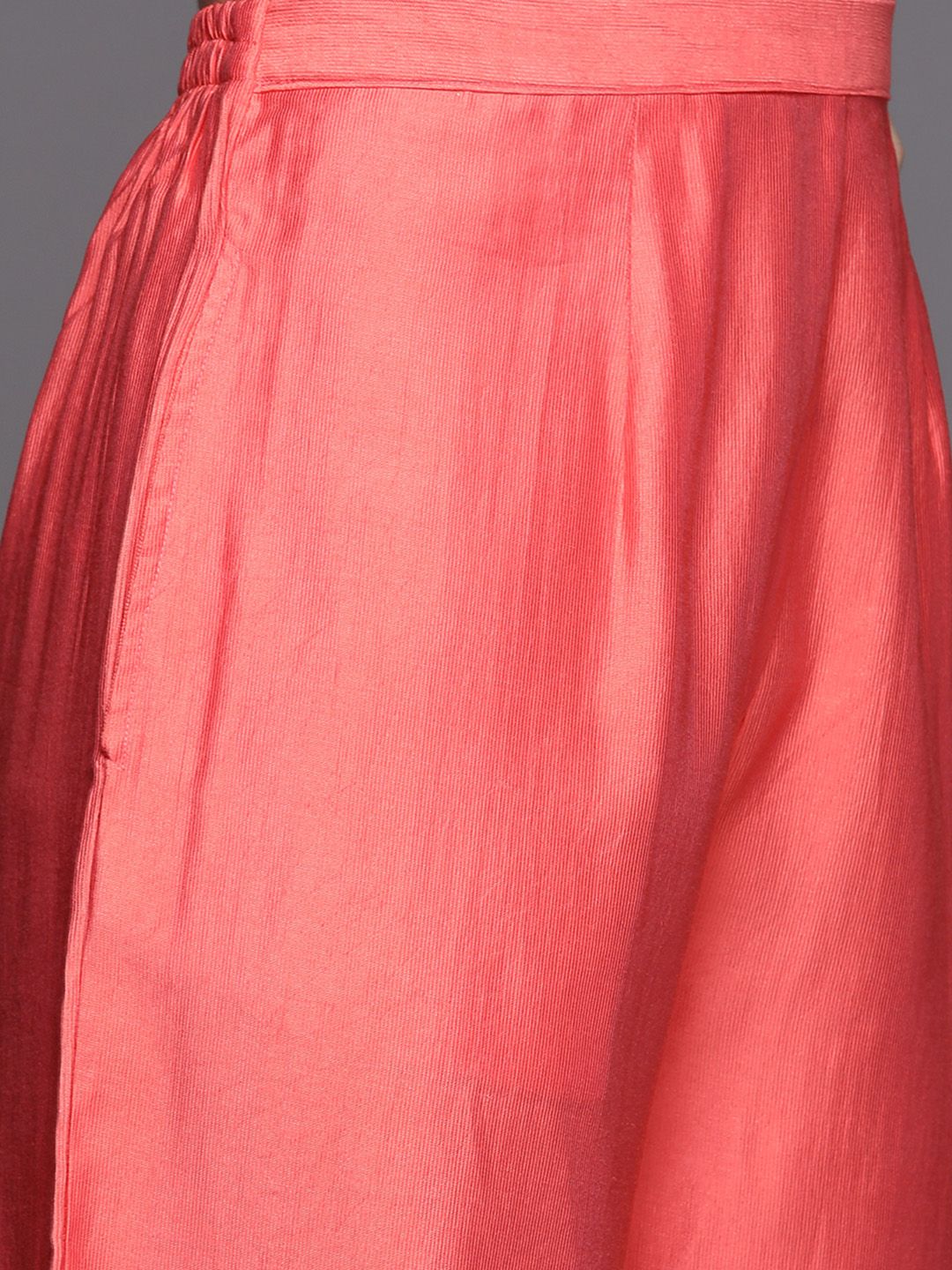 Women Pink Ethnic Motifs Printed Liva Kurta with Palazzos & With Dupatta