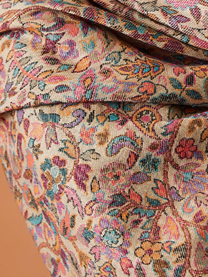 Dhiyona PA Gulzar Kaani Floral Woven Design Shawl