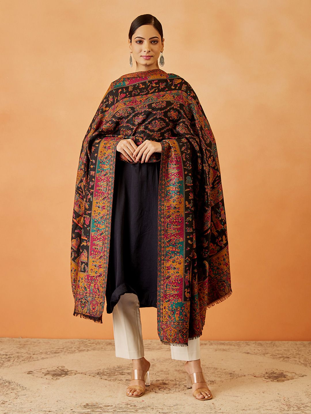 Dhiyona PA Women Paisley Woven Design Shawl