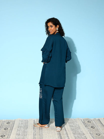 Dhiyona IE Women Embroidered Co-Ords Set