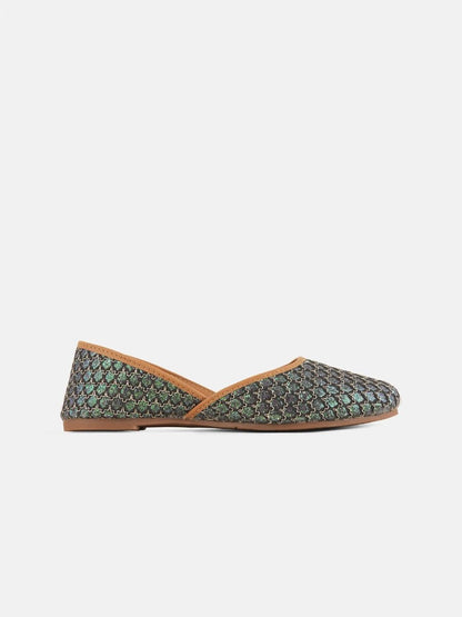 Dhiyona AK Printed Round Toe Mojaris