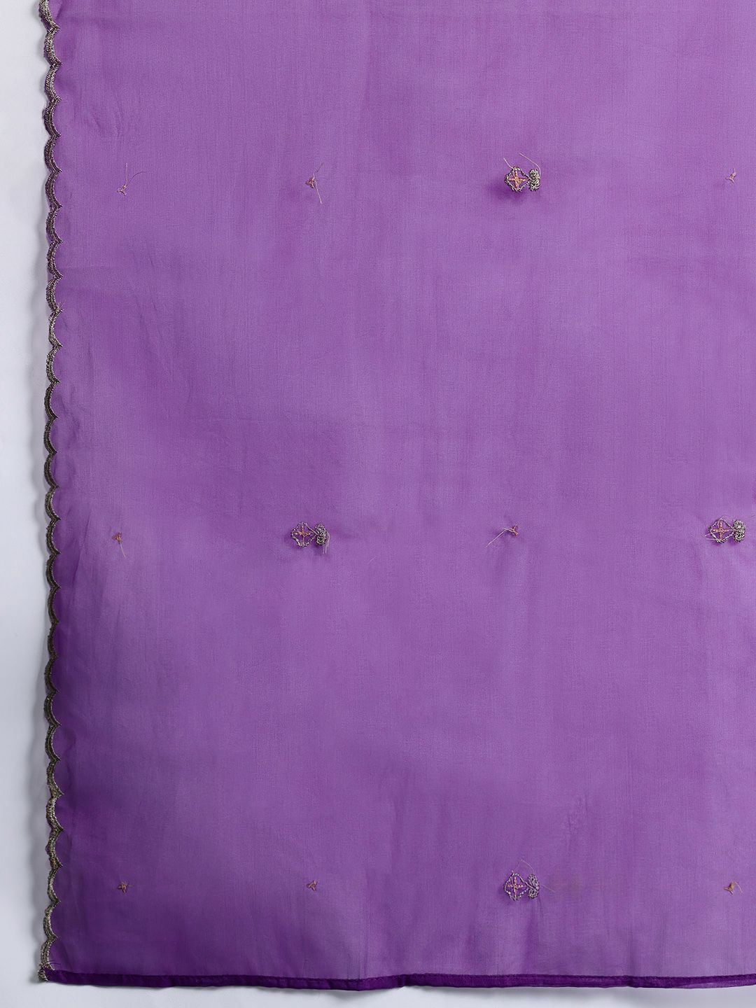 Ethnic Motifs Embroidered Sequinned Kurta with Trousers & With Dupatta