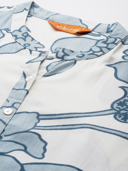 Dhiyona IE Women Floral Printed Kurta with Palazzos