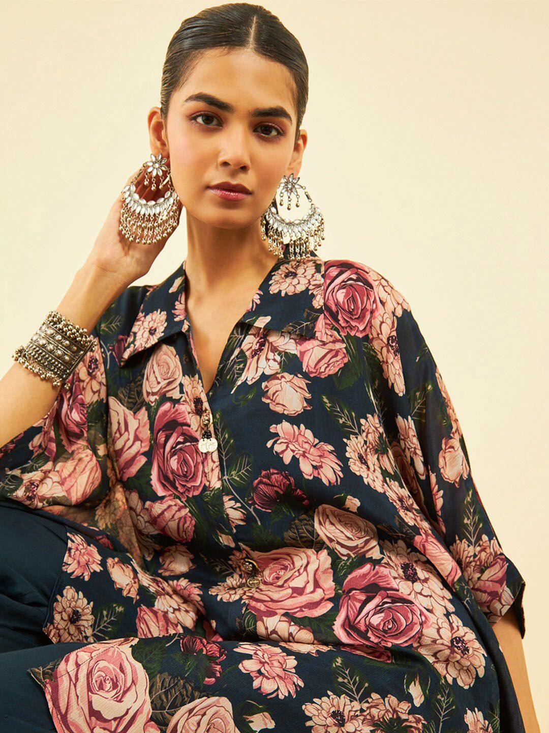 Dhiyona SO Women's Women Floral Printed Kurta Sets