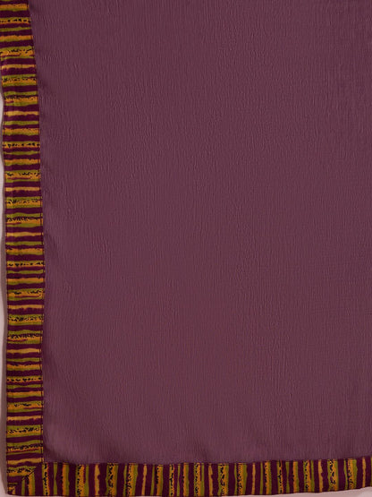 Dhiyona IE Floral Printed Round Neck Three-Quarter Sleeves Pure Cotton Kurta Set