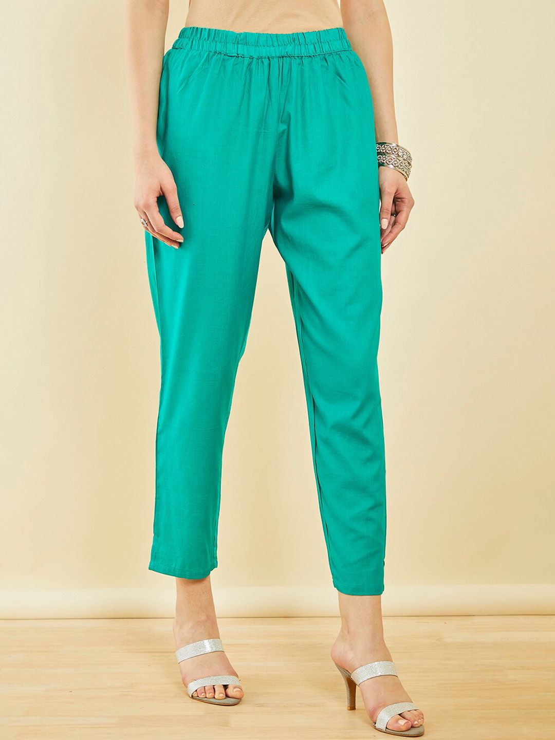 Dhiyona SO Women's Ethnic Motifs Woven Design Brocade Kurta with Trousers & Dupatta