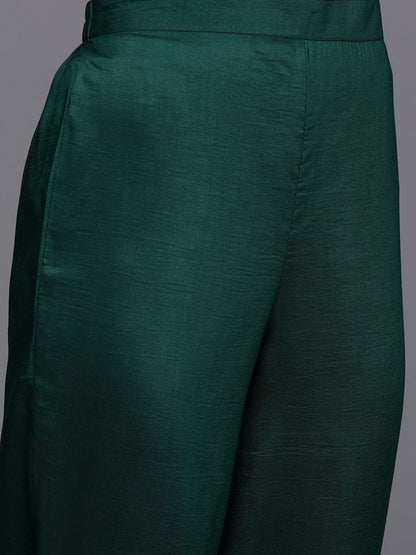 Dhiyona IE Women Ethnic Motifs Embroidered Gotta Patti Kurta with Trousers & Dupatta