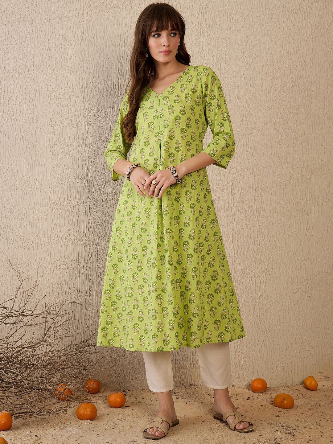 Dhiyona IE Women Ethnic Motifs Printed Kurta