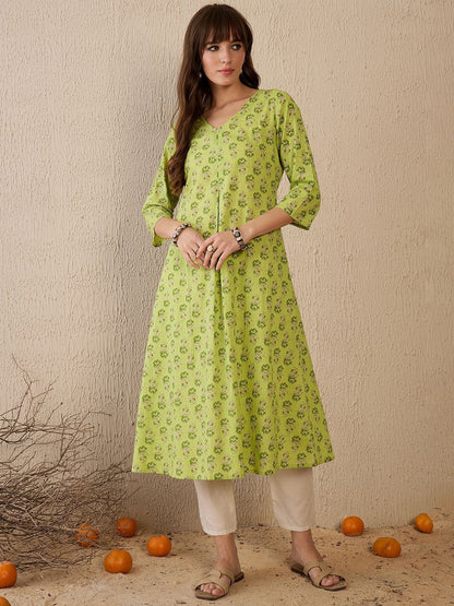Dhiyona IE Women Ethnic Motifs Printed Kurta