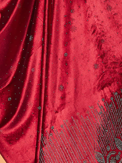 Dhiyona PA Women Paisley Velvet Shawl