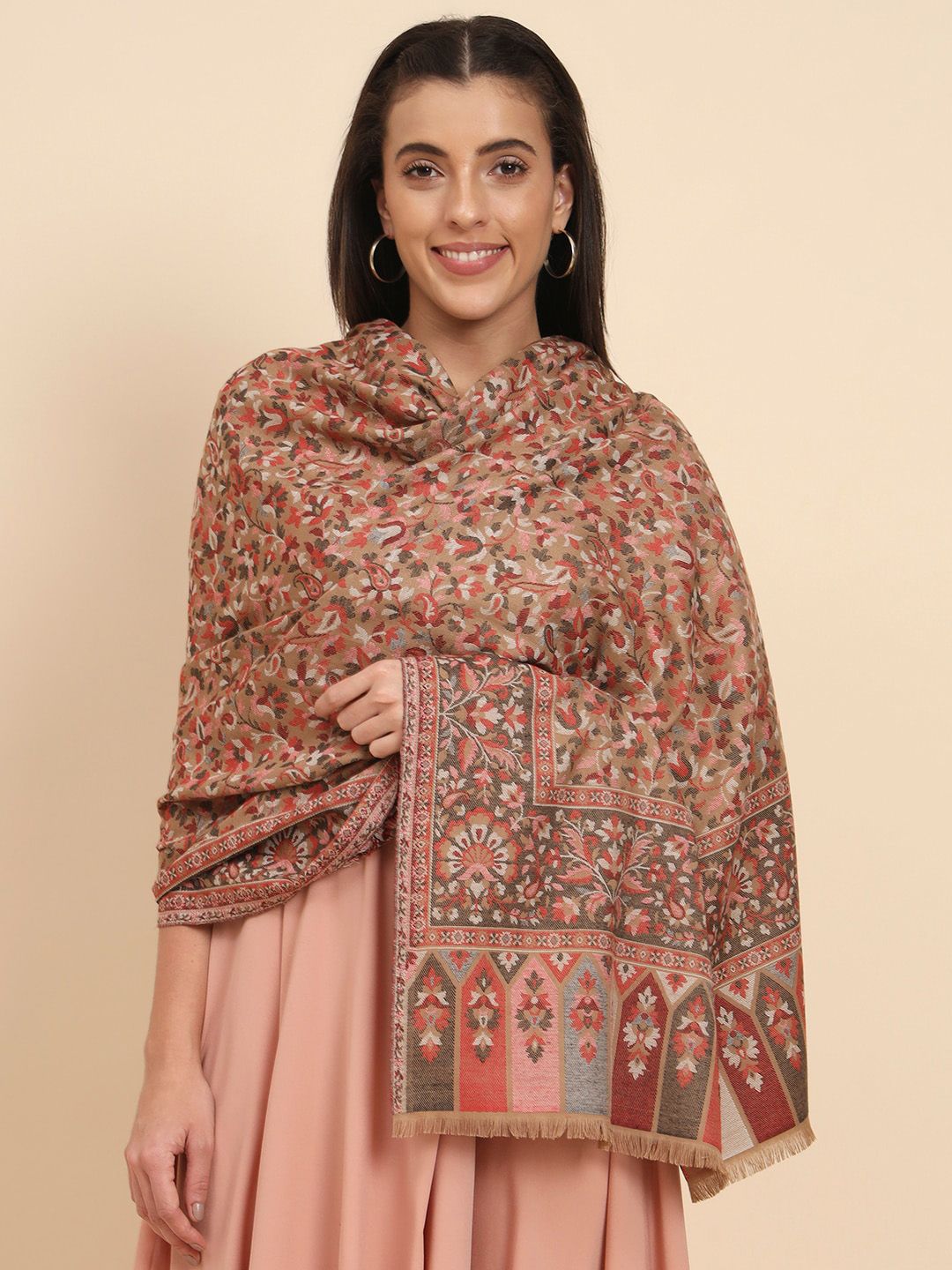 Dhiyona PA Floral Woven Design Shawl