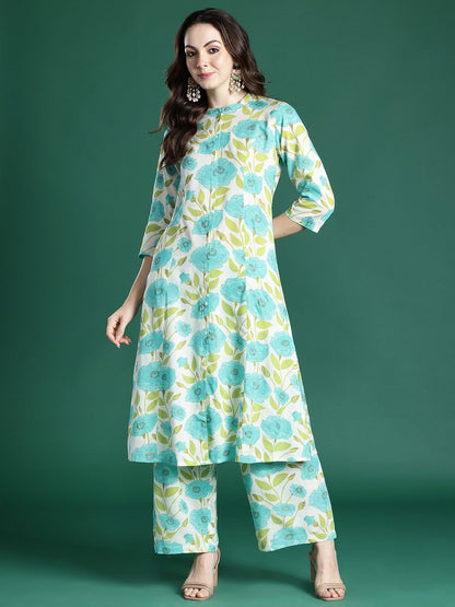 Floral Printed Kurta with Palazzos