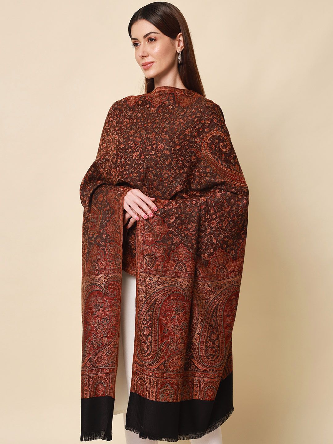 Dhiyona PA Jamawar Woven Design shawl for women