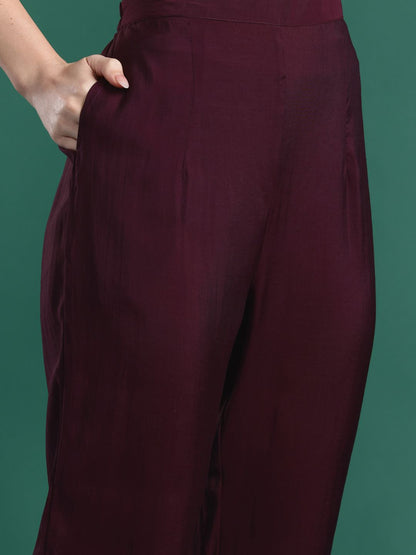 Dhiyona IE Ethnic Motifs Embroidered Kurta with Trousers & Dupatta